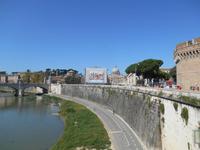 Rom (Blick von der Engelsbrücke zur Peterskirche)