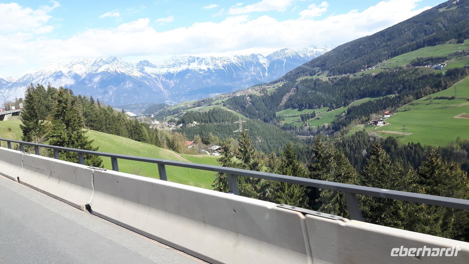 Heimreise über die Brenner-Autobahn