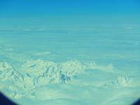 Hinflug über die Alpen nach Rom