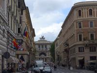 Blick auf Justizpalast von von der Via Zanardelli