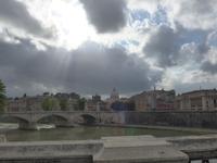 Blick auf Tiber in Richtung Petersdor