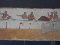 Freskenmalerei - Paestum - Sarkophag