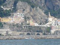 Amalfi vom Boot aus betrachtet