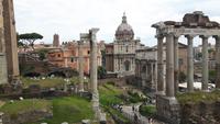 Rom (Blick vom Kapitol auf das Forum Romanum)