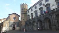 Orvieto (Rathausplatz mit Kirche Sant'Andrea)