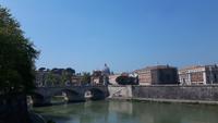 Rom (Blick von der Engelsbrücke zum Petersdom)