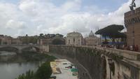 Rom (Blick von der Engelsbrücke zum Petersdom)