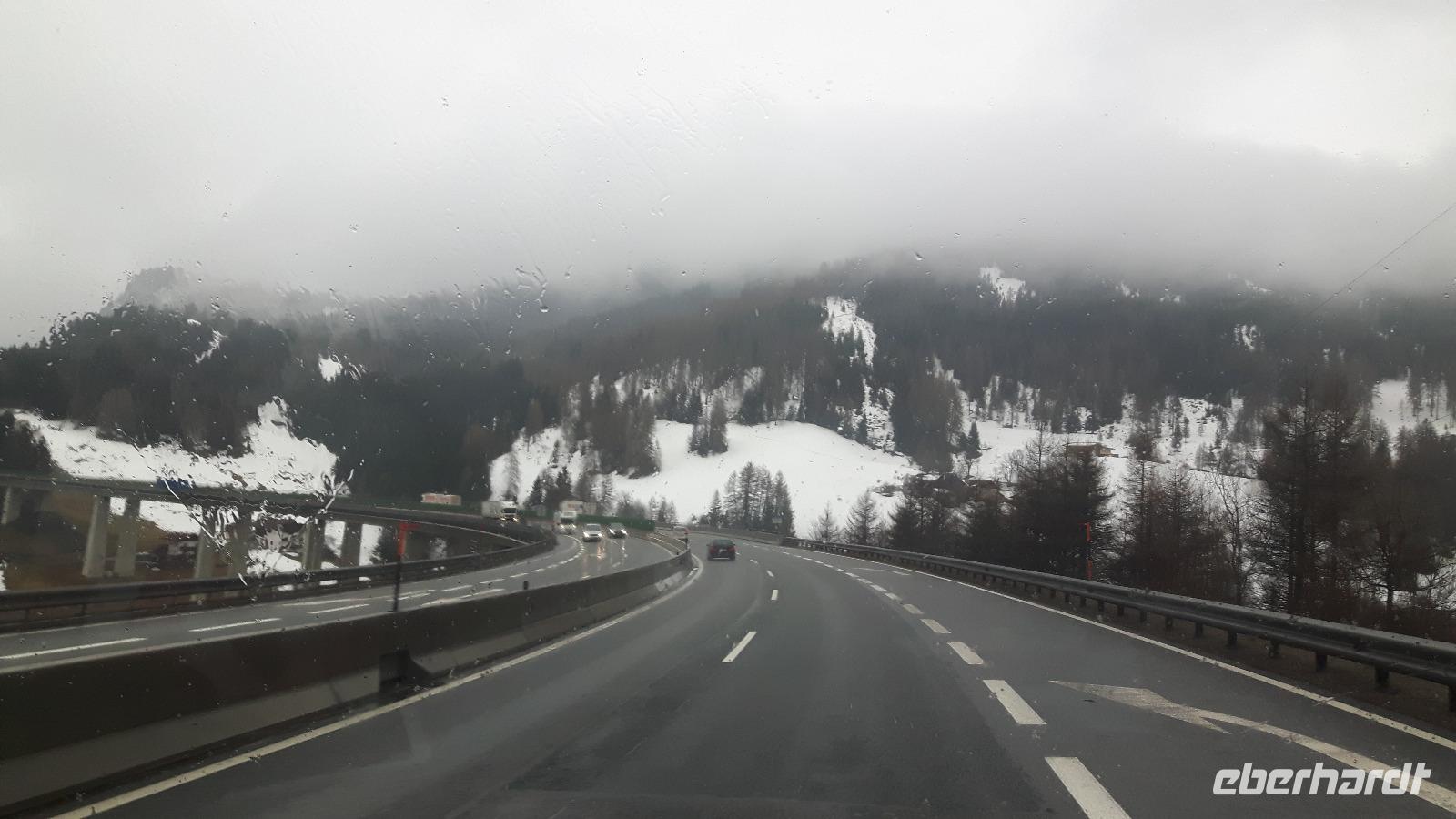 Anreise über den Brennerpass