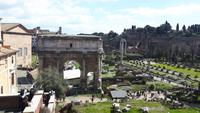 Rom (Kapitolshügel - Blick auf das Forum Romanum)