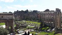 Rom (Kapitolshügel - Blick auf das Forum Romanum)