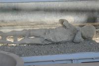 Gipsabdruck von Opfern Pompeji