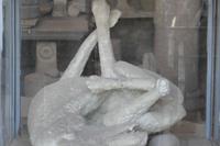 Gipsabdruck von Opfern Pompeji
