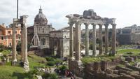 Rom (Blick vom Kapitol-Hügel auf das Forum Romanum)