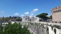 Rom (Blick von der Engelsbrücke zum Petersdom)