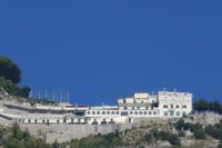 Blick auf unser Hotel vom Boot aus
