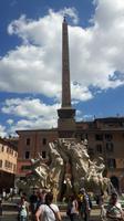 Rom - Vier-Ströme-Brunnen auf der Piazza Navona