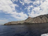 Inselrundfahrt Capri mit dem Schiff (Leuchtturm Punta Carena)