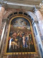 Petersdom - Altar der Verklärung Christi mit Mosaikkopie der Transfiguration von Raffael 