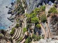 Insel Capri - Capri-Zentrum (Ausblick vom Augustusgarten - Via Krupp)