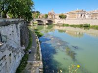 Rom - Blick von der Engelsbrücke in Richtung Petersdom