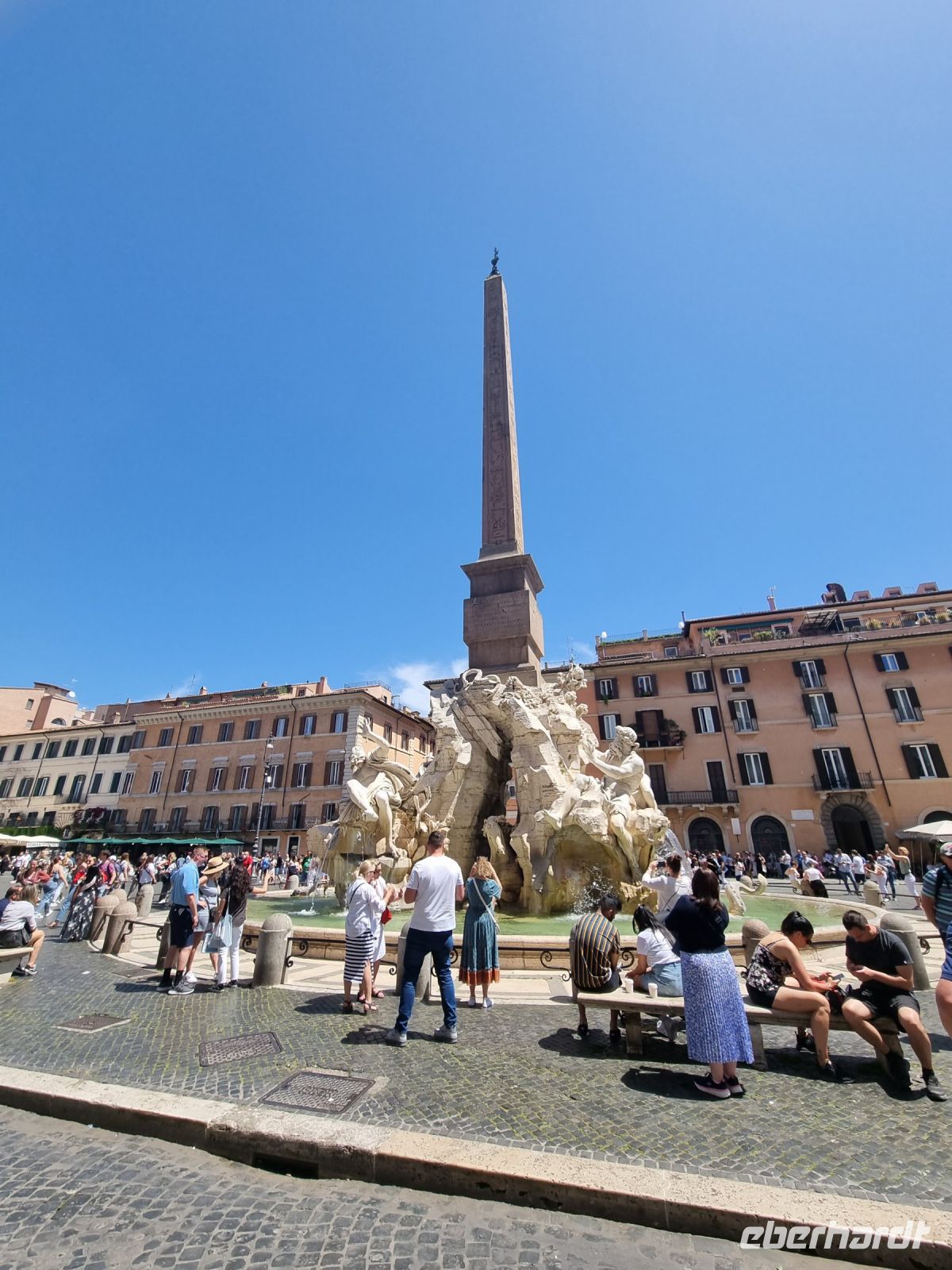 Rom - Piazza Navona (Vier-Ströme-Brunnen)