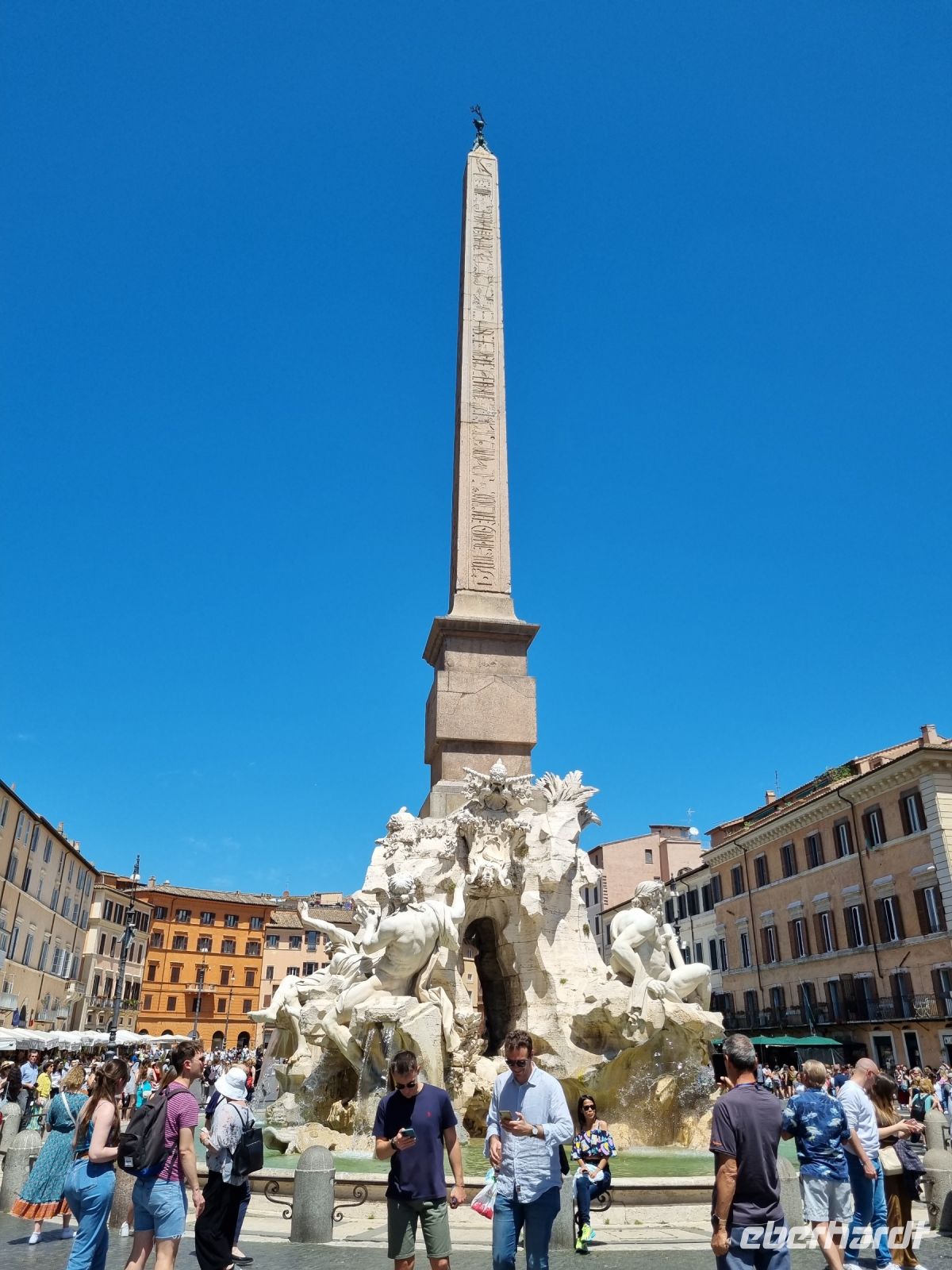 Rom - Piazza Navona (Vier-Ströme-Brunnen)