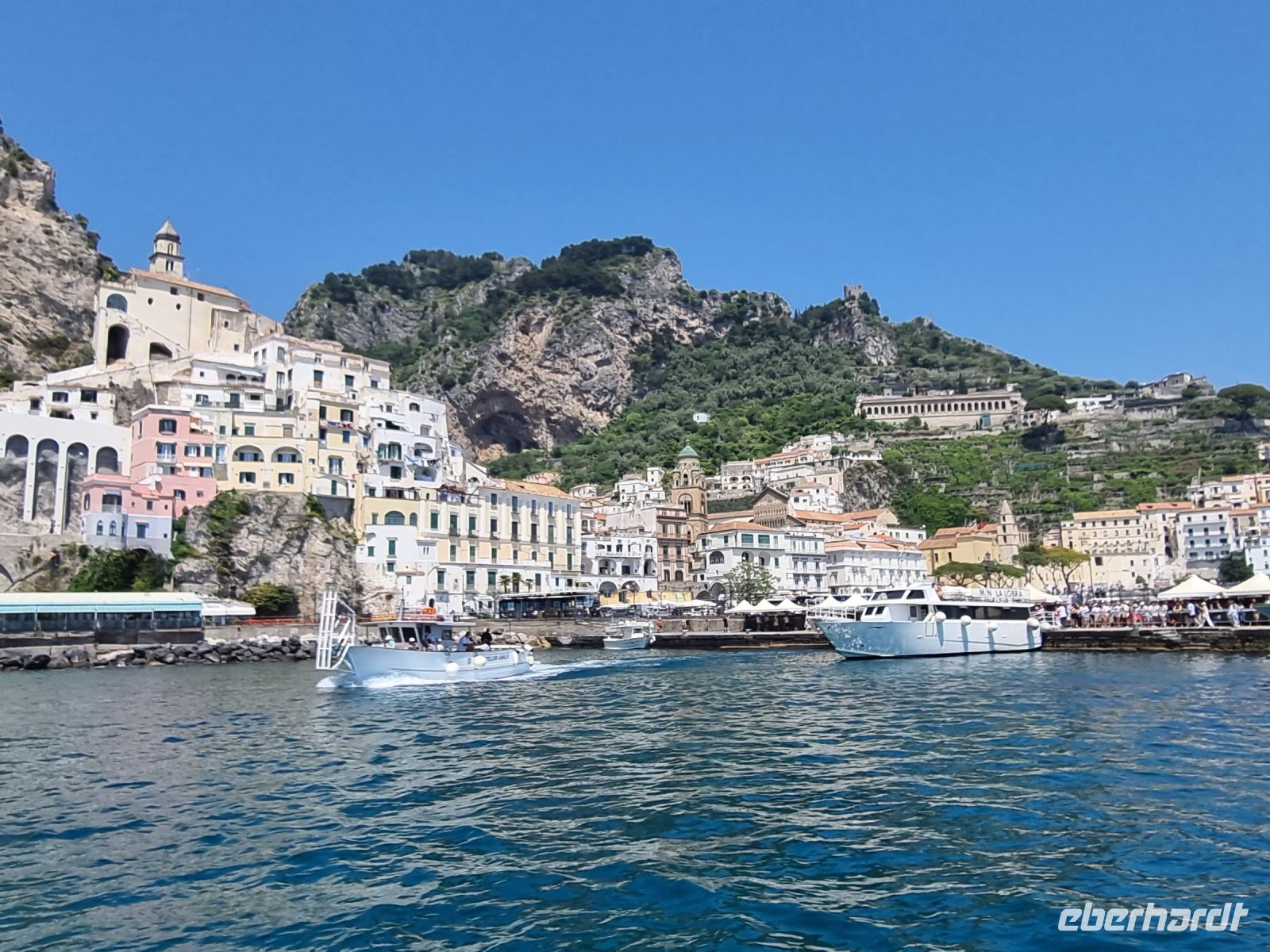 Schifffahrt von Amalfi nach Salerno...