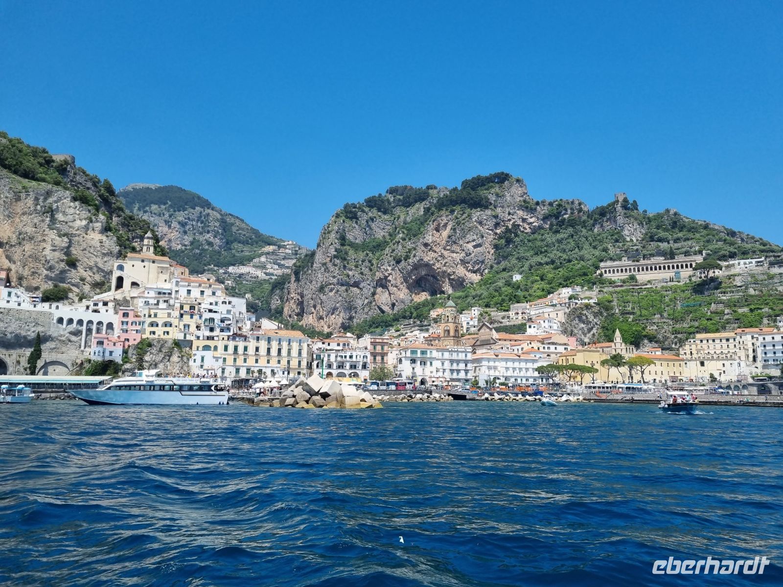 Schifffahrt von Amalfi nach Salerno...