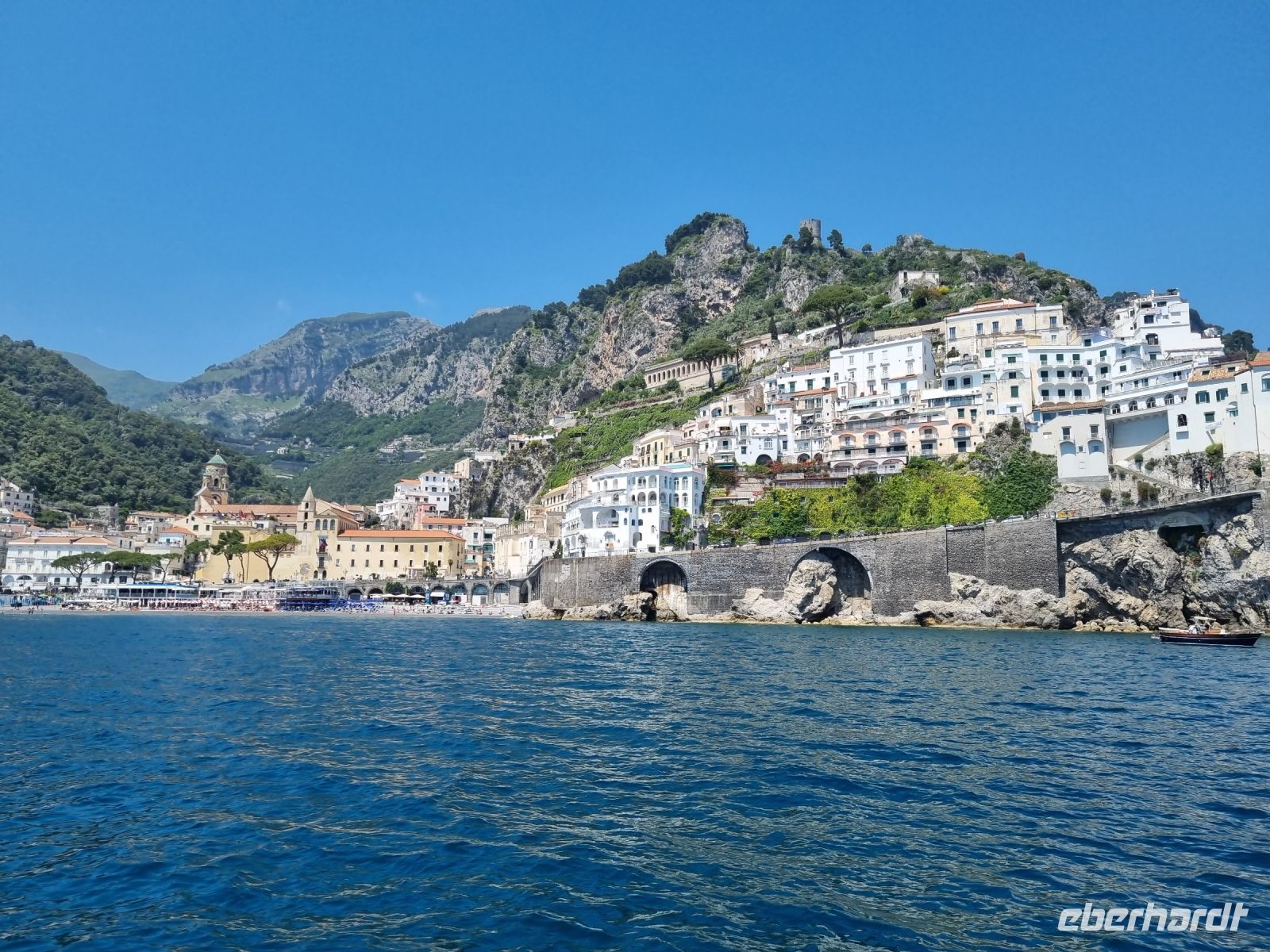 Schifffahrt von Amalfi nach Salerno...