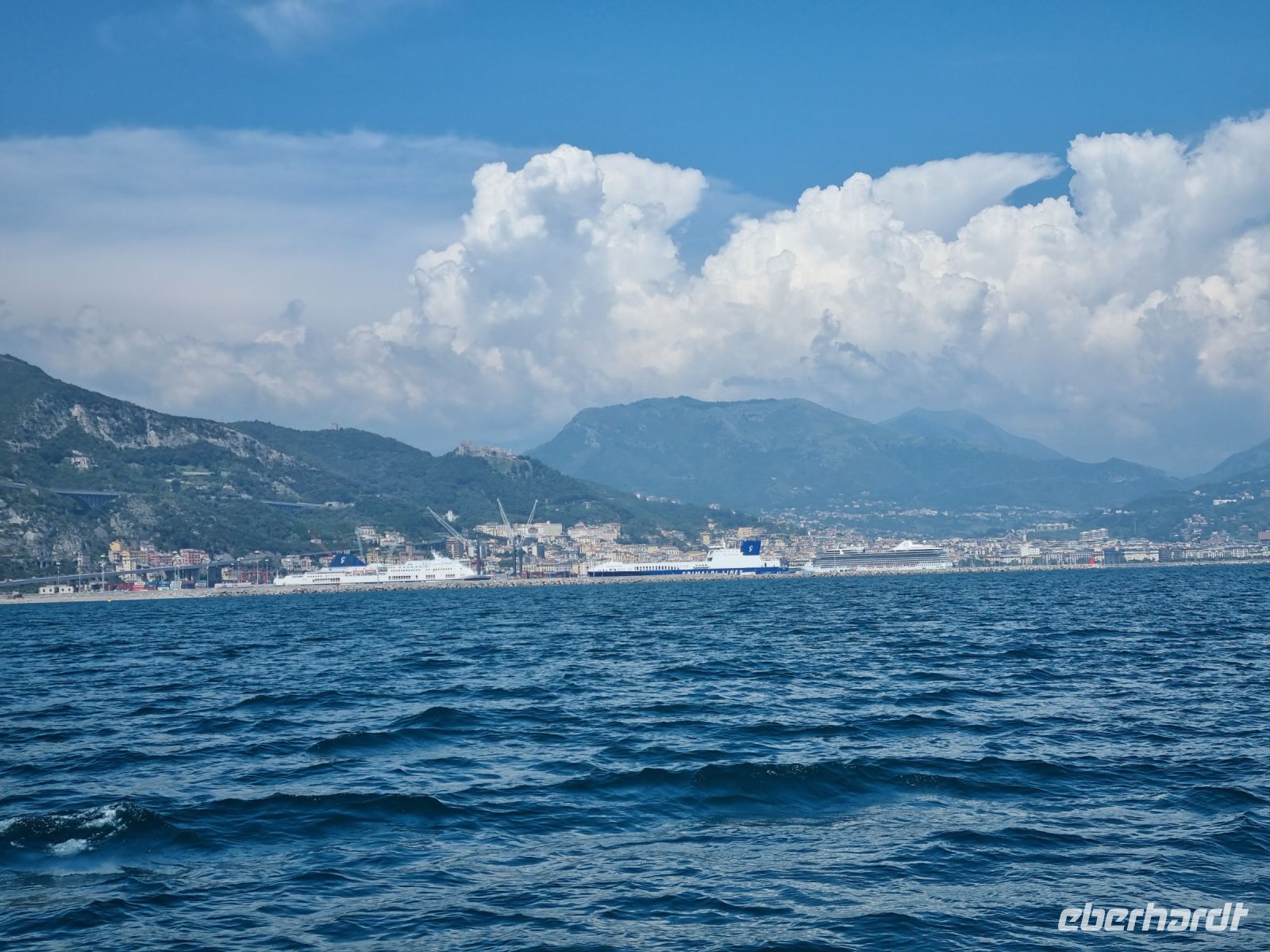 Schifffahrt von Amalfi nach Salerno...
