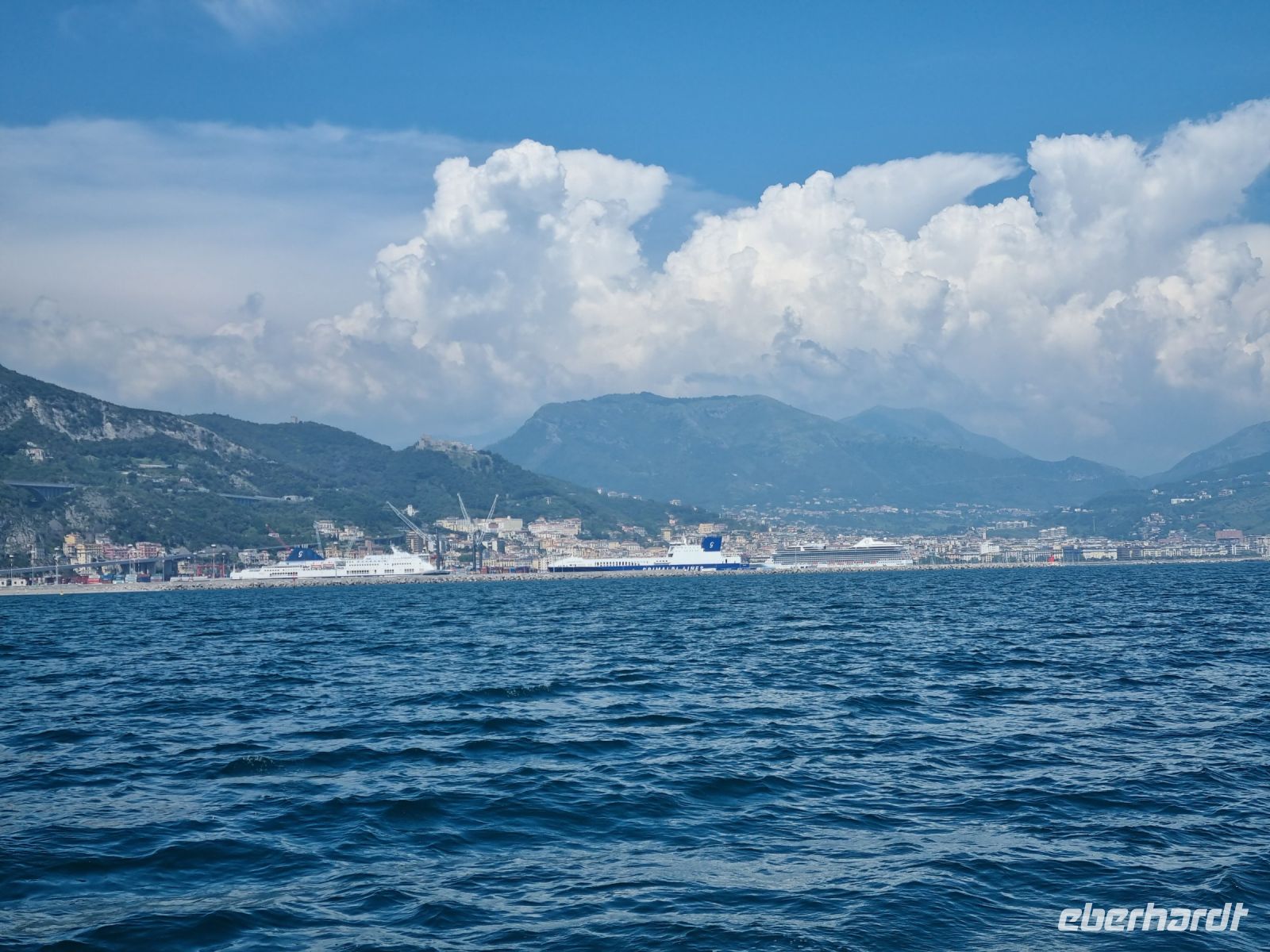 Schifffahrt von Amalfi nach Salerno...