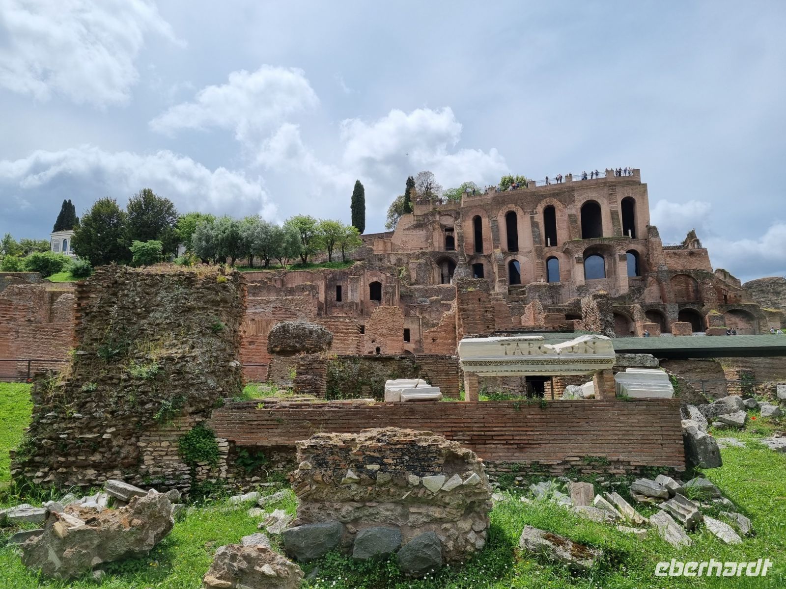 Rom - Forum Romanum (Blick zum Palatinhügel)