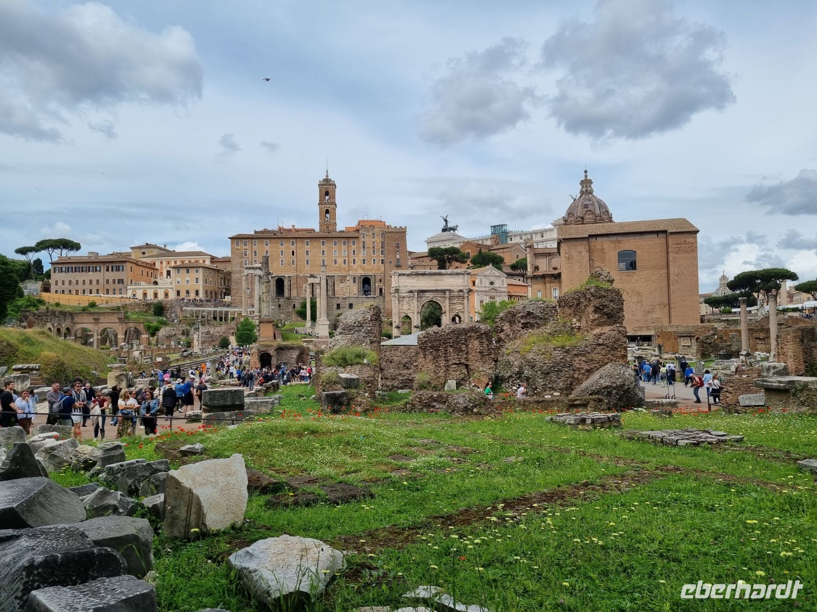 Rom - Forum Romanum (Blick zum Kapitolshügel)