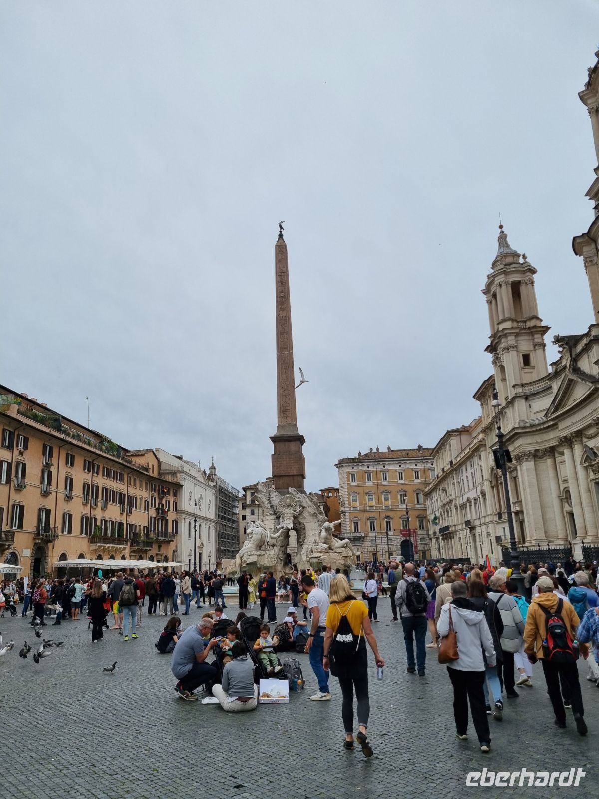 Rom - Piazza Navona (Vier-Ströme-Brunnen)
