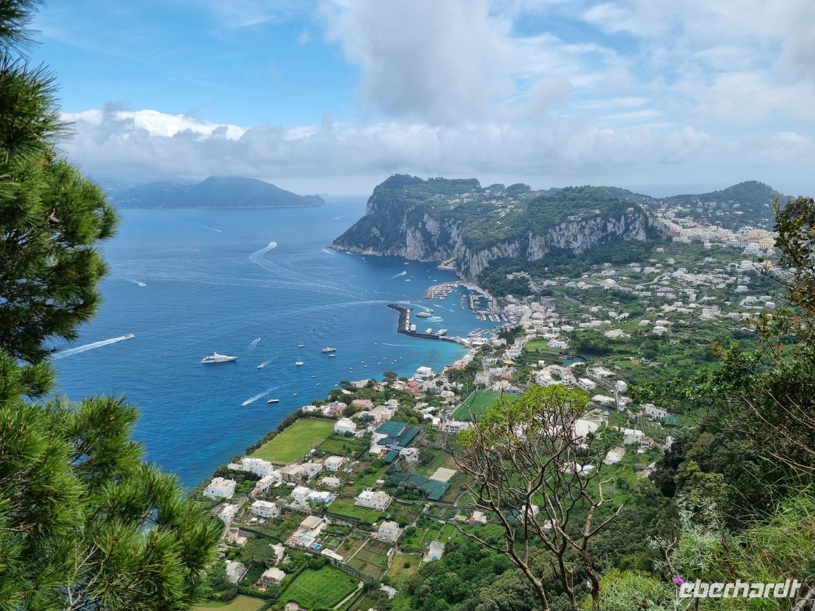 Insel Capri - Anacapri (Blick auf Marina Grande)