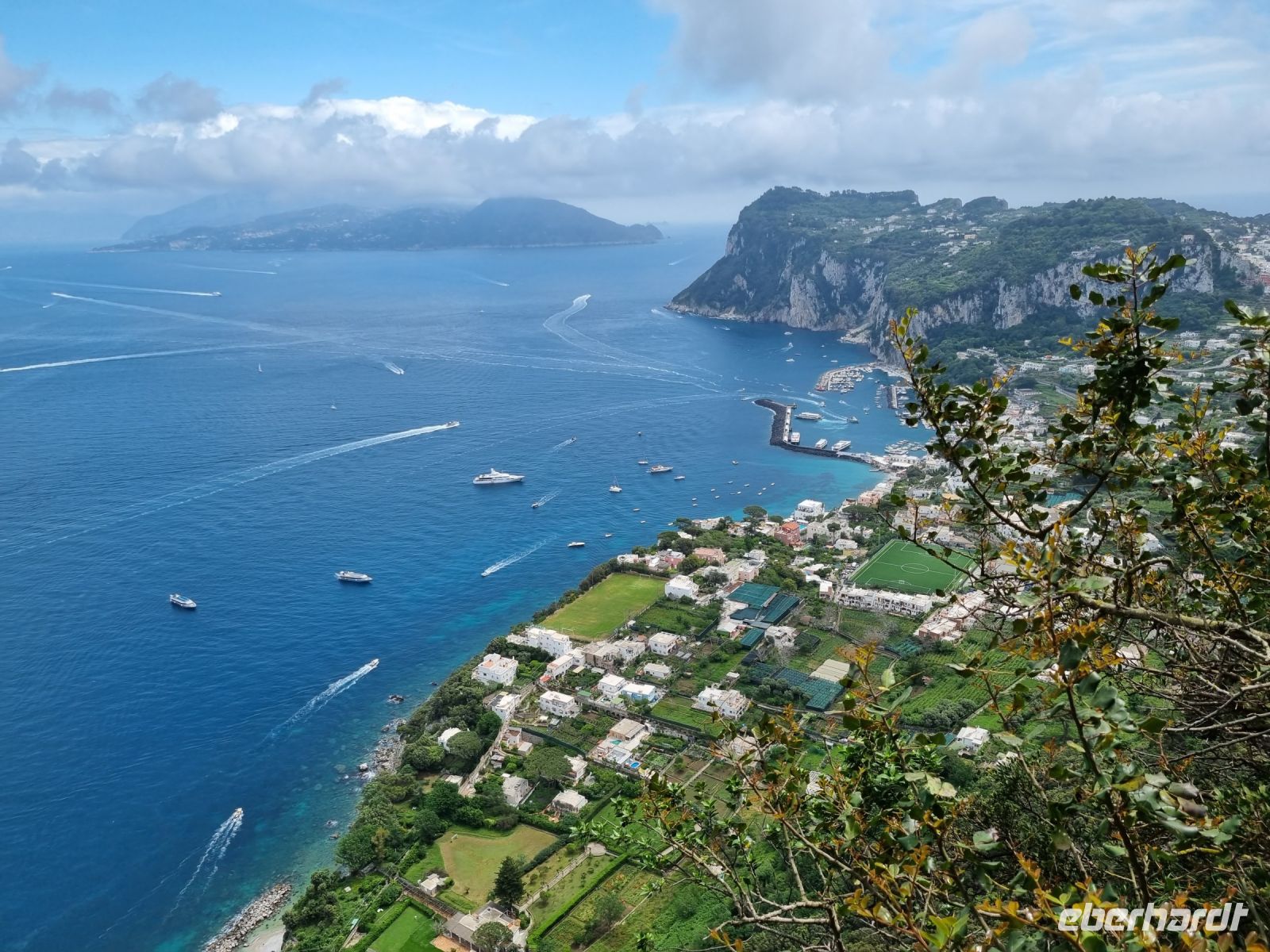 Insel Capri - Anacapri (Blick auf Marina Grande)