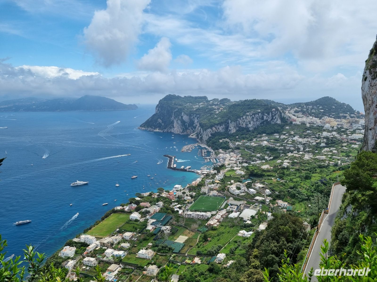 Insel Capri - Anacapri (Blick auf Marina Grande)