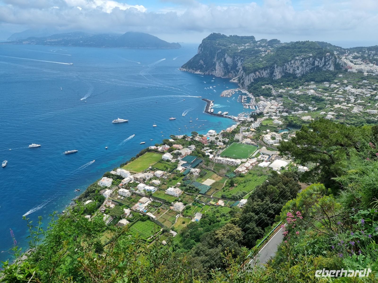 Insel Capri - Anacapri (Blick auf Marina Grande)