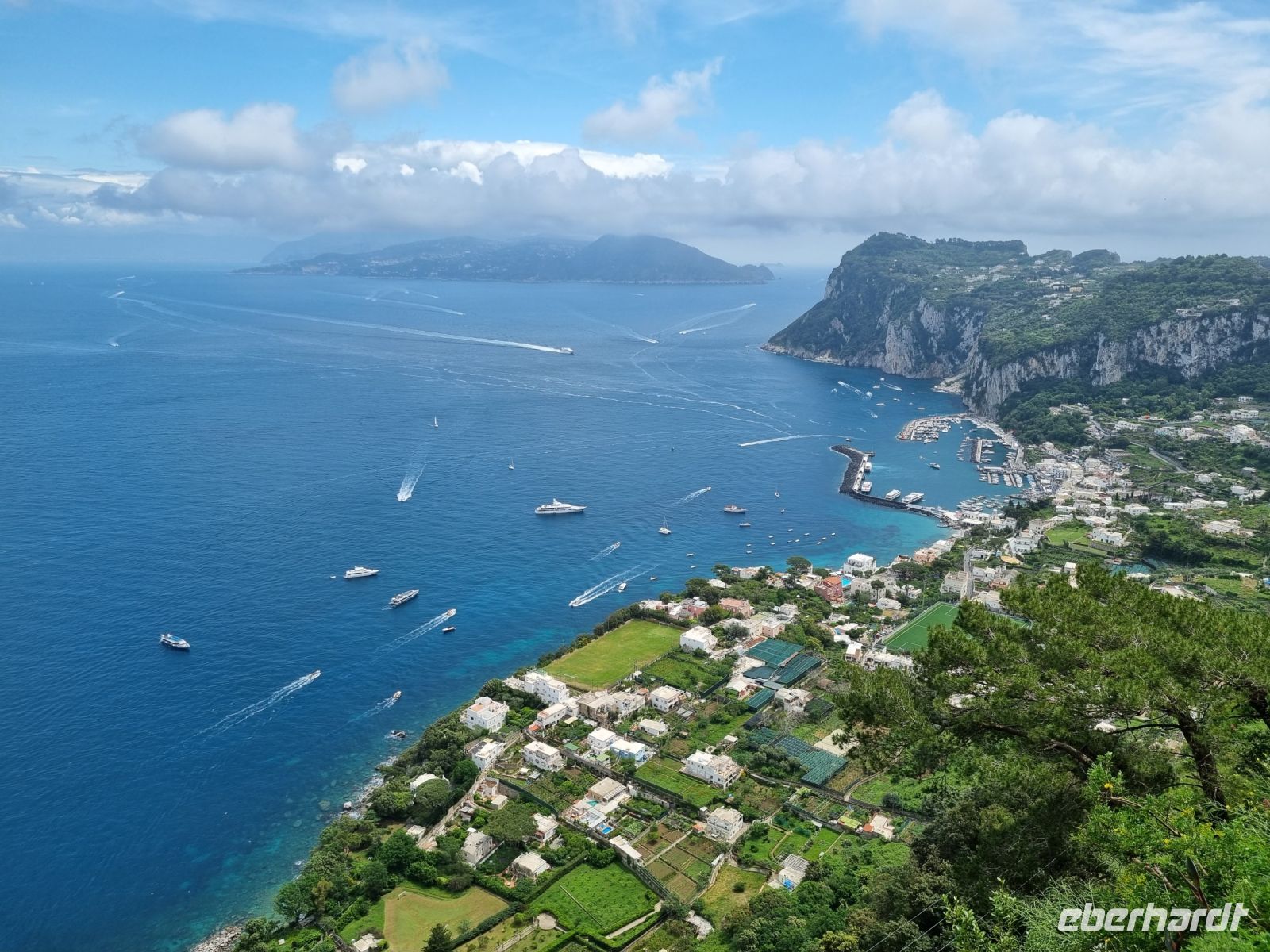 Insel Capri - Anacapri (Blick auf Marina Grande)