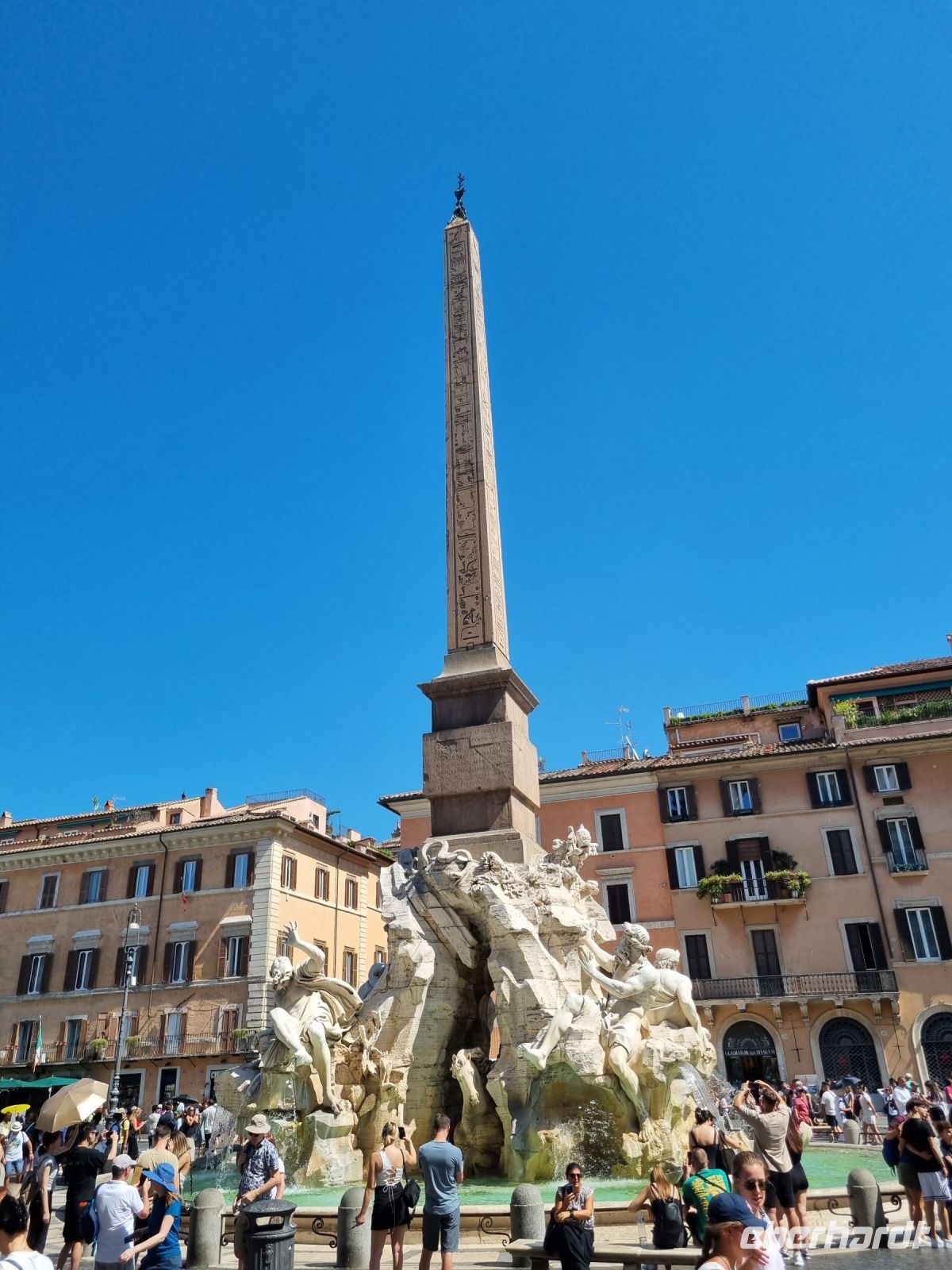Rom - Piazza Navona (Vier-Ströme-Brunnen)