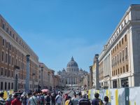 Rom - Spaziergang von der Engelsbrücke über die Via della Conciliazione zum Petersdom...