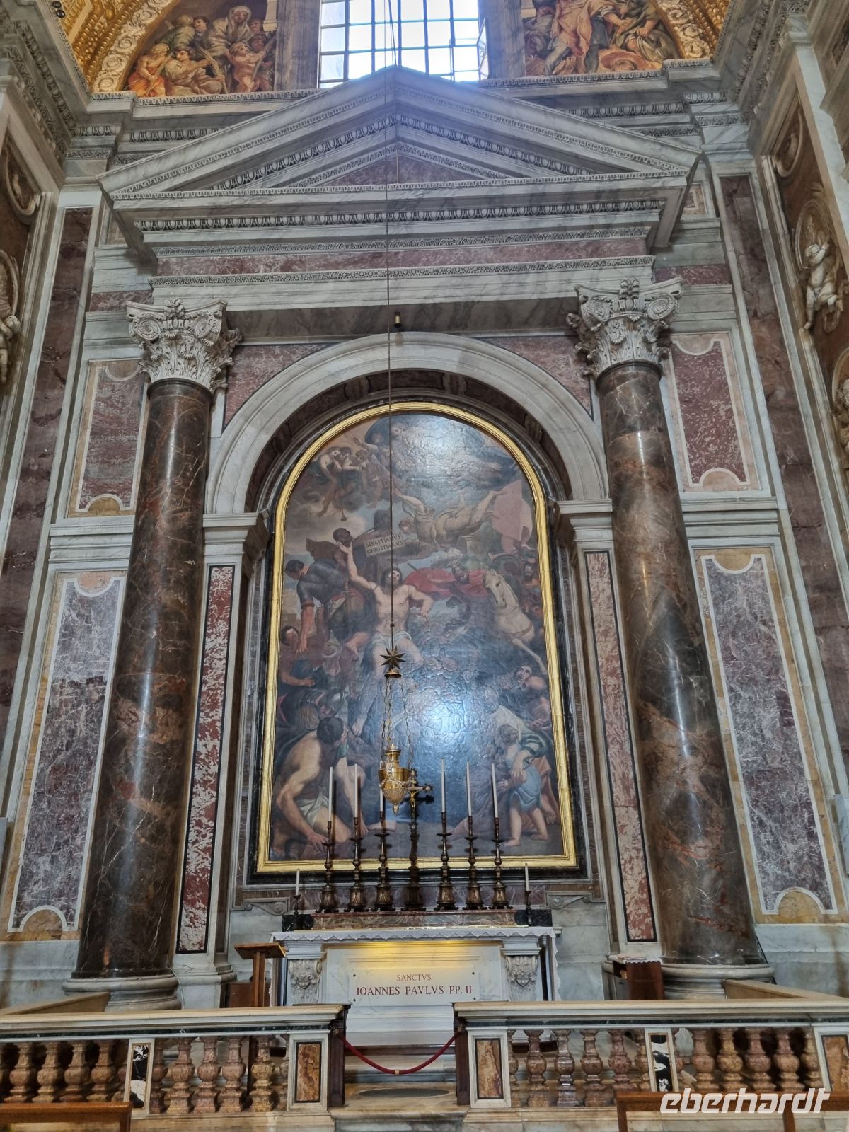 Rom - Petersdom (Grab von Papst Johannes Paul II.)