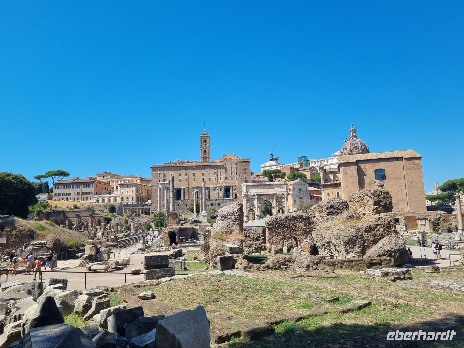 Rom - Forum Romanum mit Blick zum Kapitolshügel
