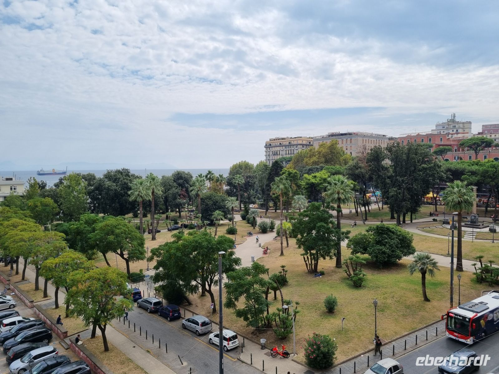 Neapel - Ausblick vom Palazzo Reale (Königspalast)