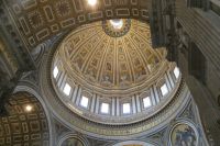 Blick in die Kuppel des Petersdoms