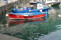 Fischerboote im Hafen von Maiori