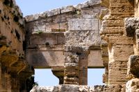 Detail mit teilweise Verputz