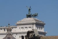 Blick zum Denkmal des Vittorio Emanuele II