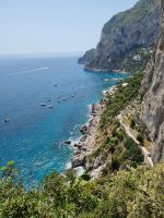Insel Capri - Ausblick vom Augustusgarten in Richtung Marina Piccola...