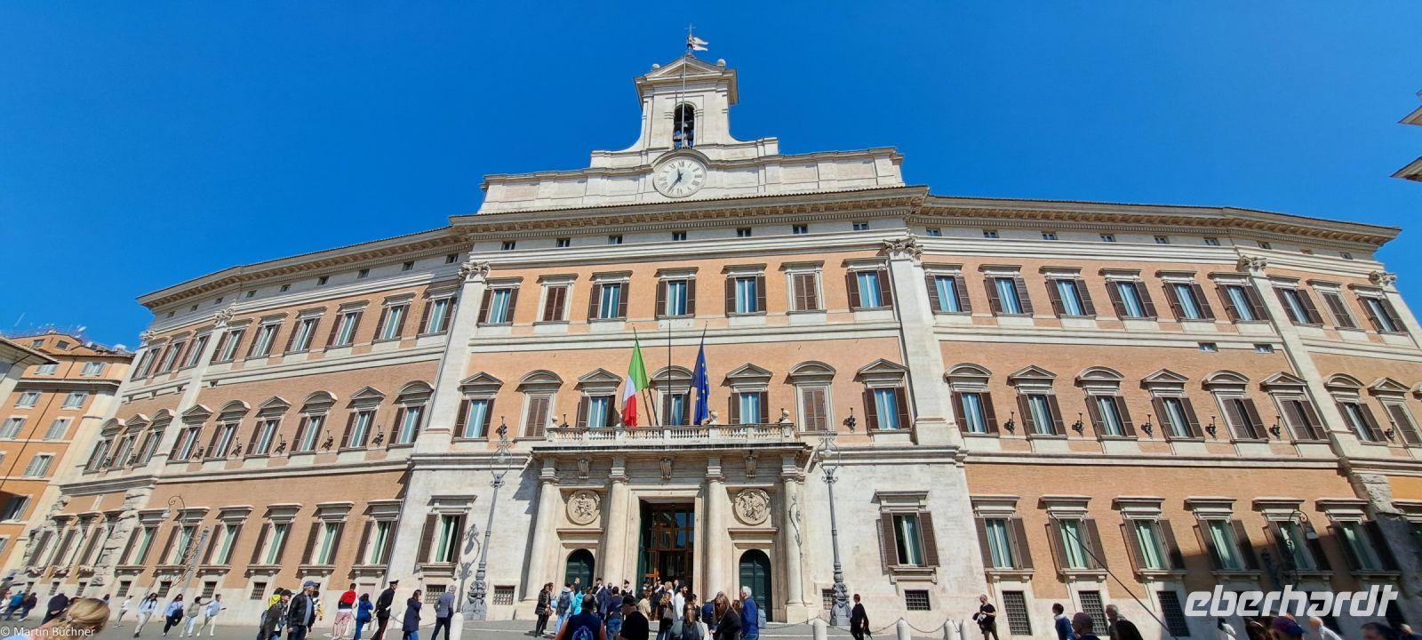 Rom - Piazza di Monte Citorio - Palazzo Montecitorio - Italienisches Parlament